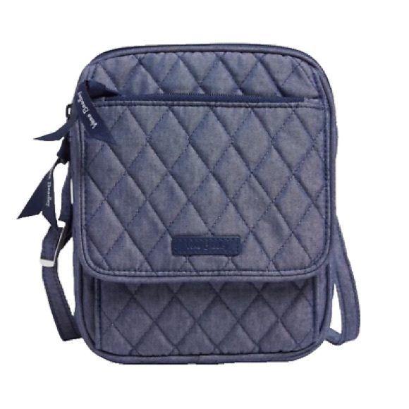 Vera Bradley Handbags - VERA BRADLEY Cotton Mini Hipster Crossbody Purse Crossbody Purse Blue